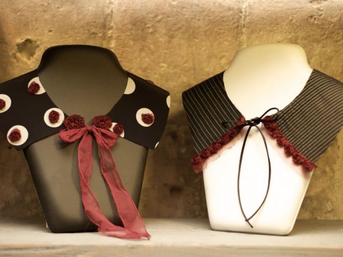 Archisio - Tramare - Progetto Cerchietto-cappello gioielli in tessuto colletti