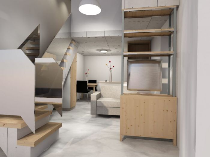 Archisio - Ciro Cozzolino - Progetto Ristrutturazione di monolocale- piano basso