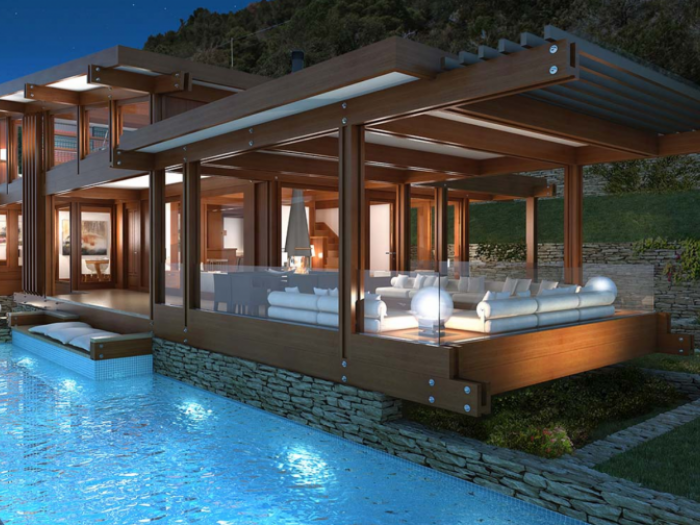 Archisio - Pagano - Progetto Villa in legno costa azzurra