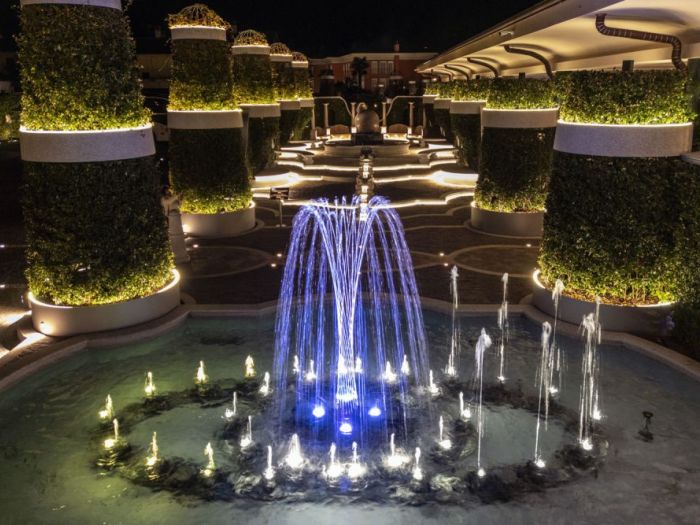 Archisio - Forme Dacqua - Progetto Fontana danzante musicale - grand hotel dino baveno