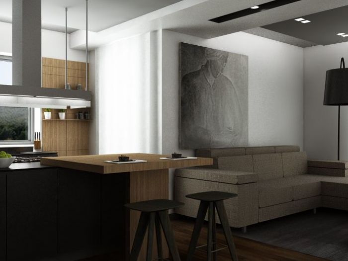 Archisio - Archirender3d - Progetto Progetto dinterni per appartamento al piano terra