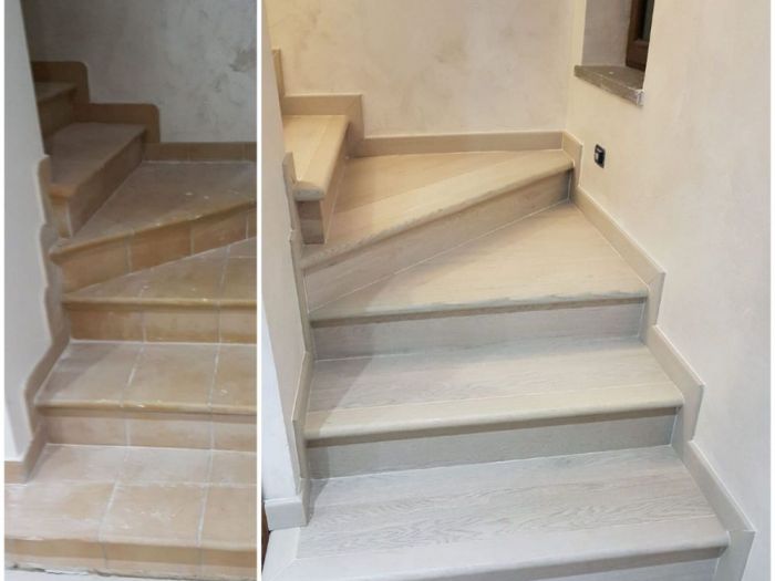 Archisio - Parquettista Roma - Progetto Posa e restauro scale in legno