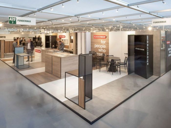 Archisio - Filippo Saponaro Architetto - Progetto Concept e progetto stand fundermax- scicam