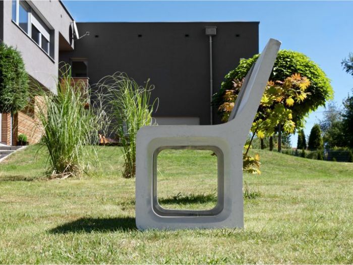 Archisio - D Materials - Progetto Harmony stool with backseat