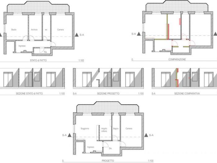 Archisio - Studio Ferretti - Progetto Ristrutturazione appartamento