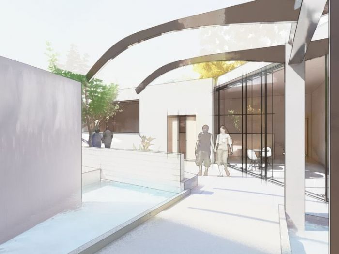 Archisio - Andrea Sorci Natural Living - Progetto Ipotesi progetto di ripristino di un capannone a borghetto flaminio rm per la sede museale della fondazione