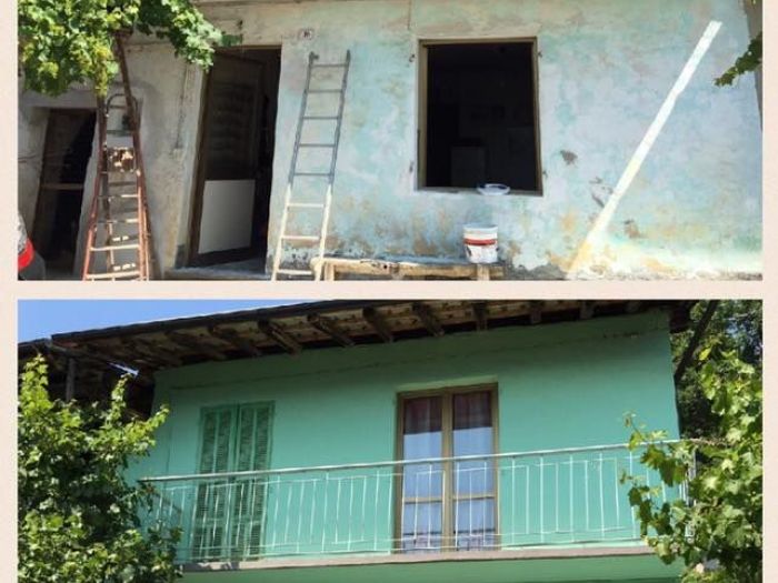 Archisio - Ferrero Andrea Decorazioni - Progetto Ristrutturazione interni ed esterni prima e dopo