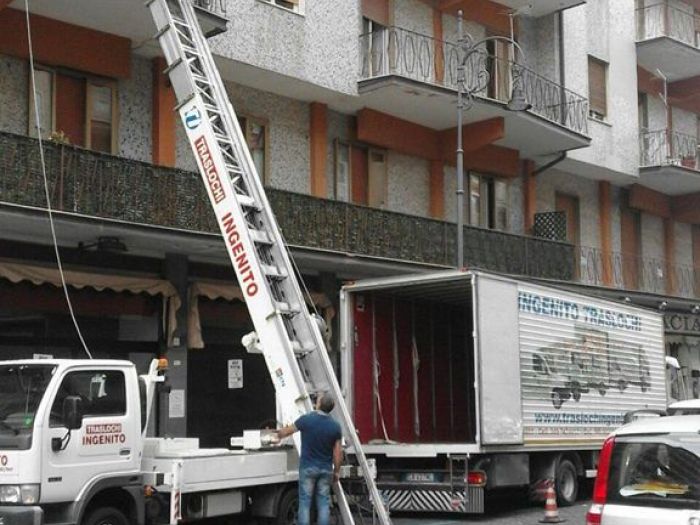 Archisio - Traslochi Ingenito - Progetto scala montacarichi