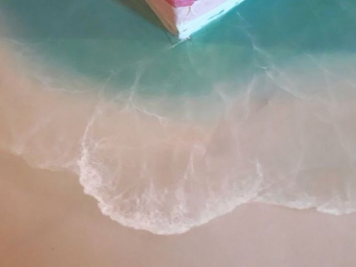 Archisio - Picta Decorazioni Artistiche - Progetto Pavimento in resina effetto mare