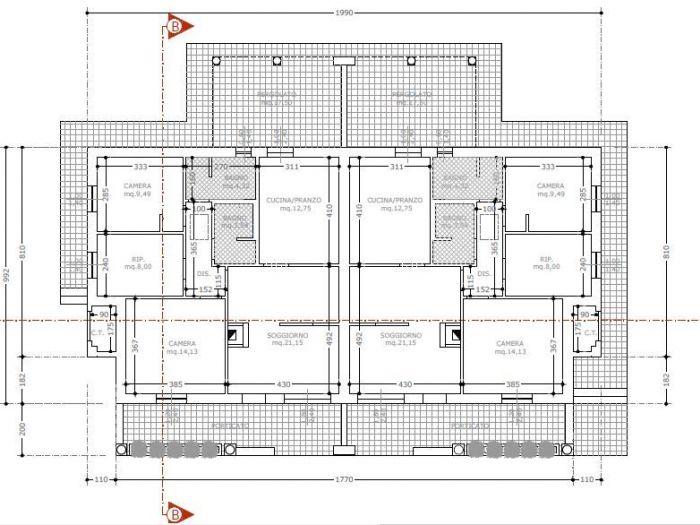 Archisio - Dal Canto Andrea - Progetto Bifamiliare