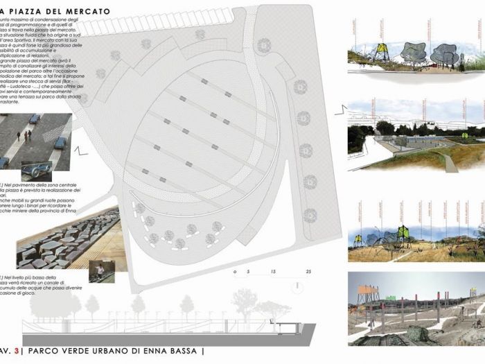 Archisio - Alessandro Demaria - Progetto Parco verde urbano per enna bassa