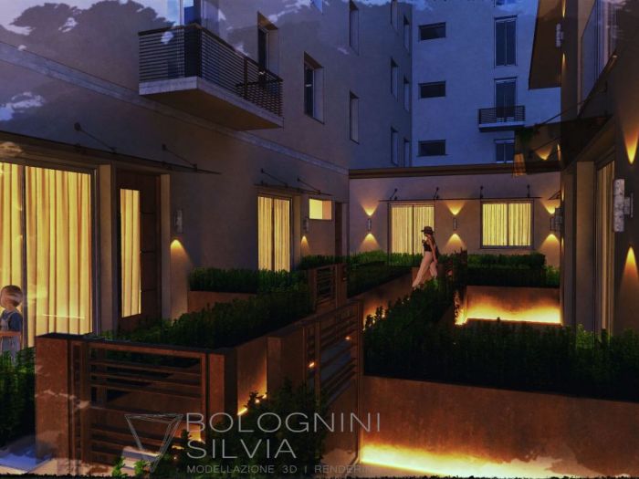 Archisio - Bolognini Silvia - Progetto Corte interna bologna