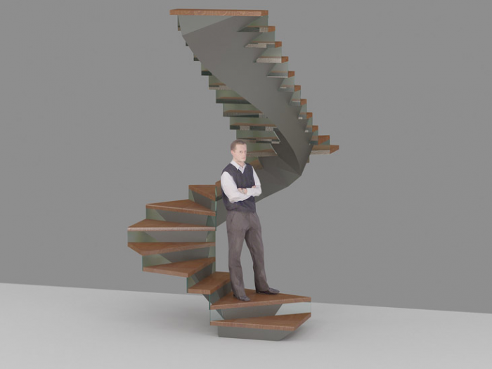 Archisio - Studiorosasco - Progetto Scala interna residenziale