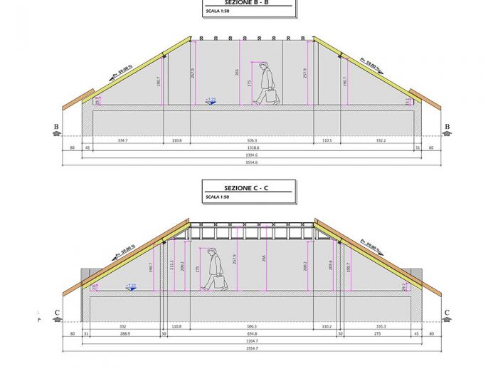 Archisio - Alessandro Restori - Progetto Recupero di sottotetto