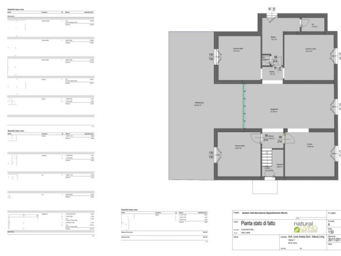 Archisio - Andrea Sorci Natural Living - Progetto Ristrutturazione appartamento roma