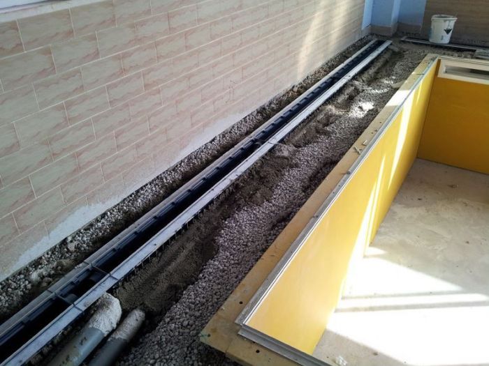 Archisio - Malagrida Group Srl Canalina Infinity - Progetto Particolari bordo piscina