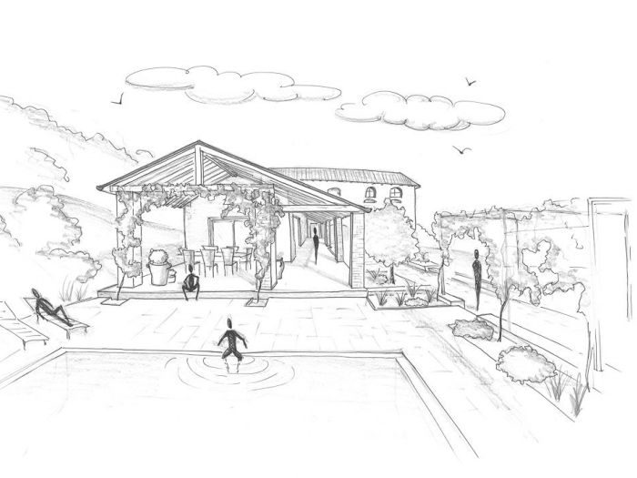 Archisio - Fabio Nassuato - Progetto Sistemazione agraria con impianto vigneto e progetto di ristrutturazione e ampliamento edificio