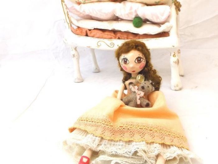 Archisio - Pupillae Art Dolls - Progetto Paper clay dolls la principessa sul pisello