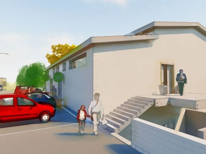 Archisio - Andrea Sorci Natural Living - Progetto Ipotesi progetto di ripristino di un capannone a borghetto flaminio rm per la sede museale della fondazione