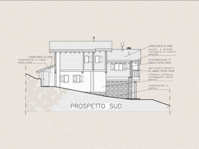 Archisio - Lonati Ing Andrea - Progetto Ampliamento chalet di montagna