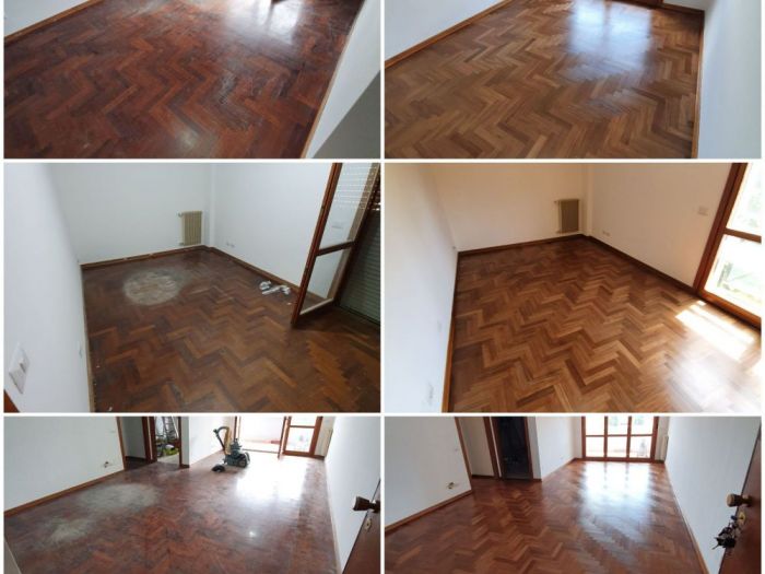 Archisio - Parquettista Roma - Progetto Restauro parquet massello con levigatura e verniciatura
