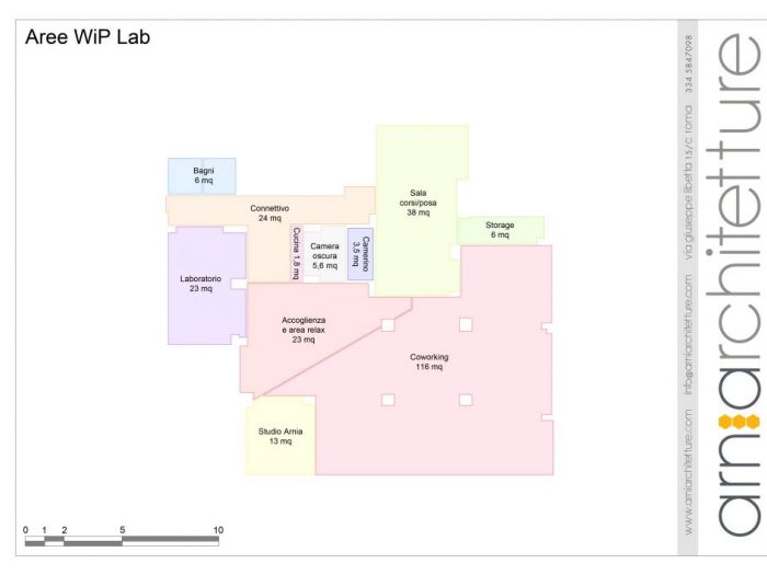 Archisio - Arnia Architetture - Progetto Coworking a monteverde - roma