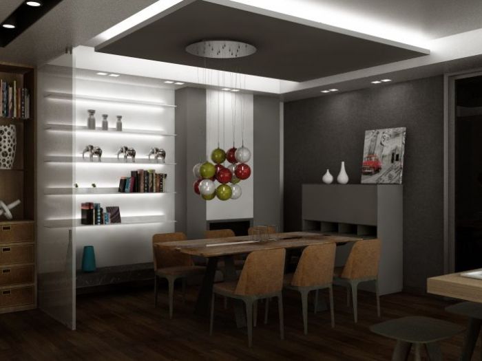 Archisio - Archirender3d - Progetto Progetto dinterni per appartamento al piano terra