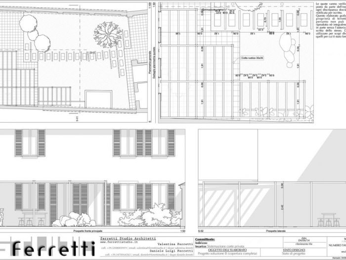 Archisio - Studio Ferretti - Progetto Sistemazione corte privata