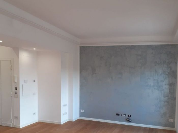 Archisio - Mani Srl Ristrutturazini - Progetto Realizzazione open space appartamento in roma con applicazione decorativo fili di seta giorgio graesan