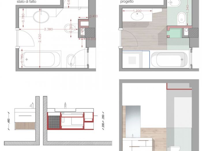 Archisio - Studio Polenta Tecco Architetti Associati - Progetto Casa fg - bagno