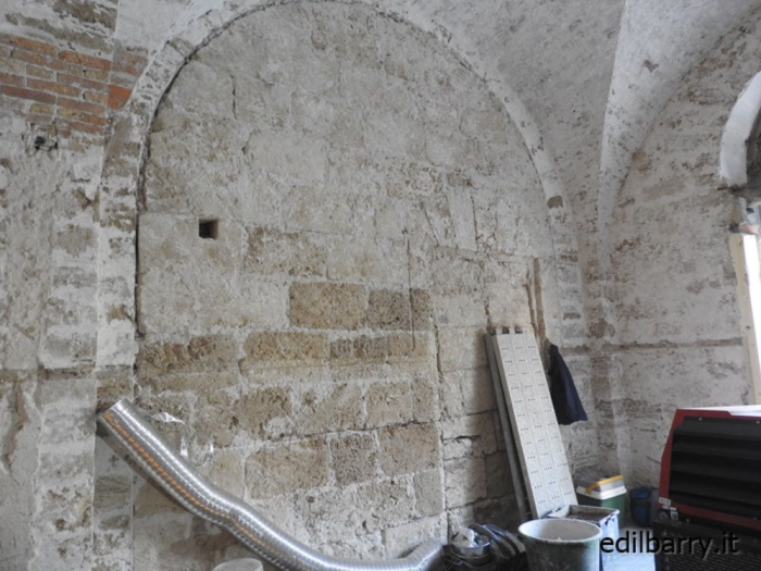 Archisio - Edilbarry - Progetto pulizia volte in cotto e muri in arenaria tramite sabbiatura