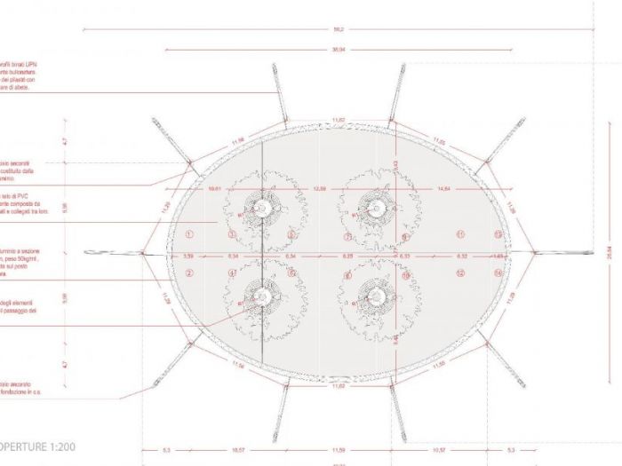 Archisio - Daniele Morgantini - Progetto Concorso per la copertura spazio esterno la versiliana