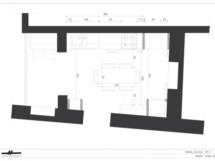 Archisio - Luca Longu - Progetto Cucina roma centro storico