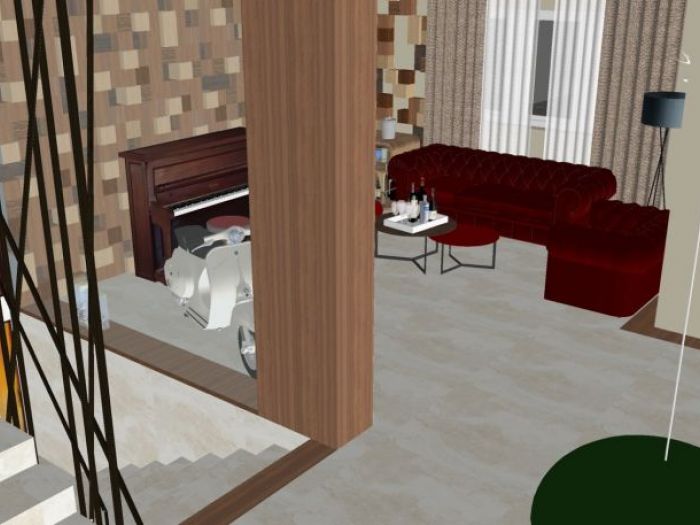 Archisio - Casesa Tiziano - Progetto Progetto soggiorno-cucina 2