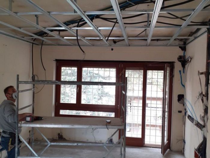 Archisio - Mani Srl Ristrutturazini - Progetto Accorpamento e ristrutturazione completa di due appartamenti in roma zona portuense