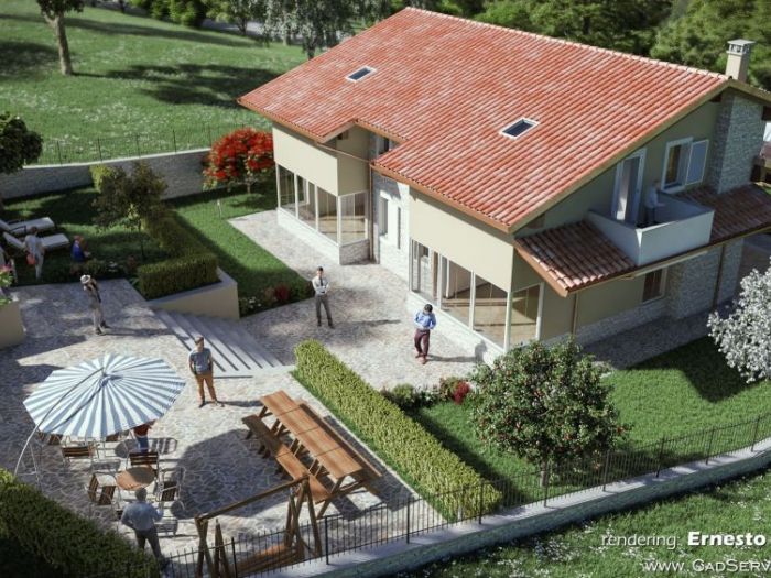 Archisio - Cad Service Di Ernesto Di Gregorio - Progetto Rendering e tour virtuale 3d fabbricato in san demetrio ne vestini aq