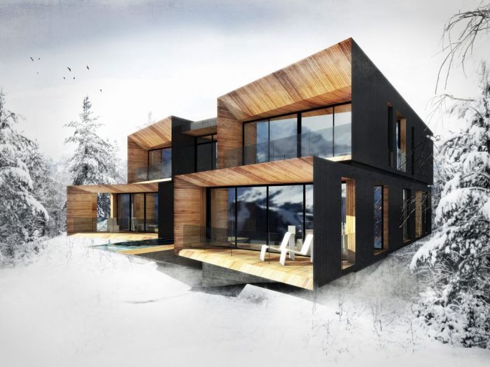 Archisio - Bicuadro - Progetto Ski lodge powder mountain lot 27 eden utah