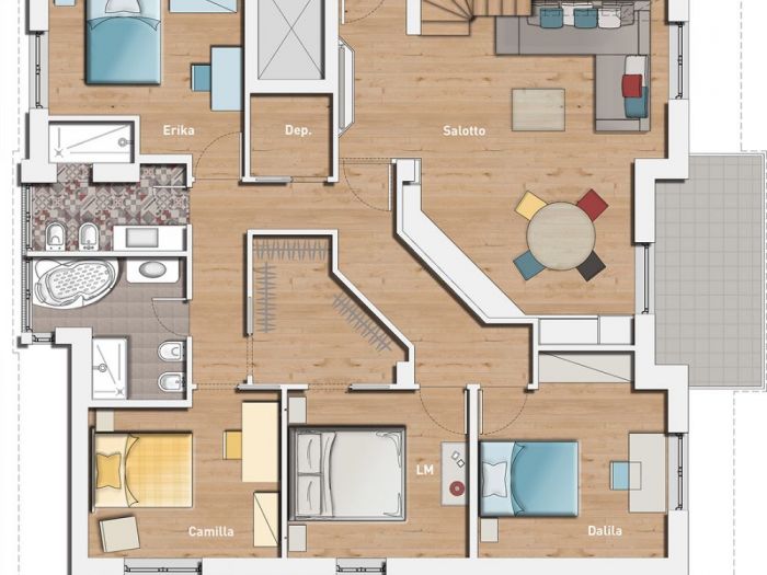 Archisio - Mario Pucciarelli - Progetto Appartamento ava