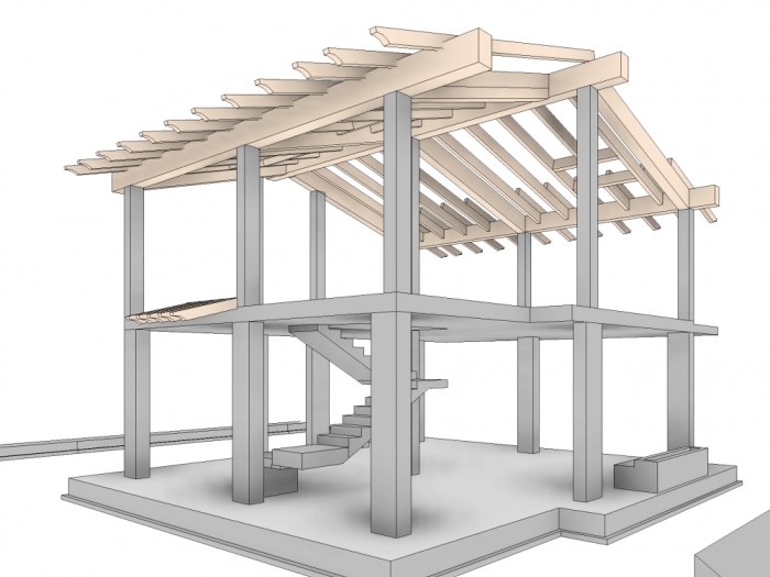 Archisio - Studio Di Ingegneria E Architettura Agm - Progetto Progettazione bim strutturale di villetta bifamiliare