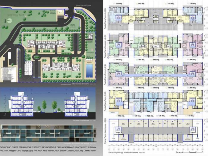 Archisio - Ruggero Lenci - Progetto Nuovi alloggi nella caserma salvo dacquisto