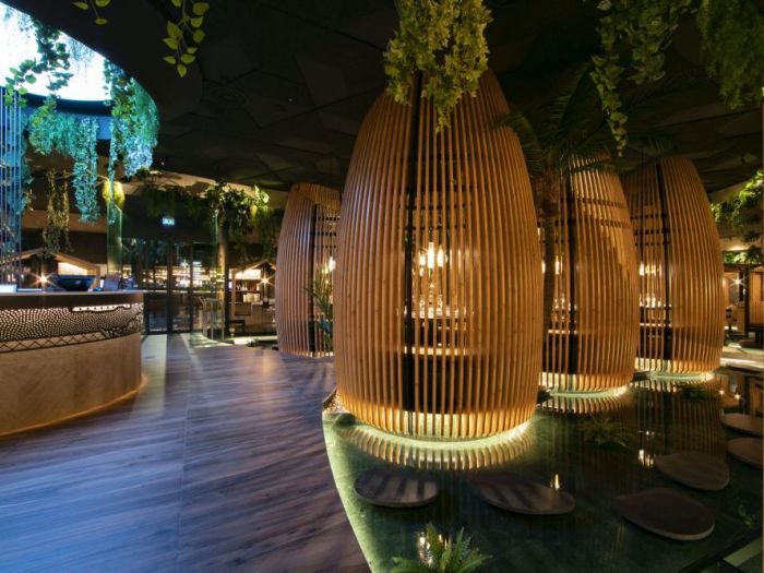 Archisio - Forme Dacqua - Progetto Fontane da interno - ristorante sushizero