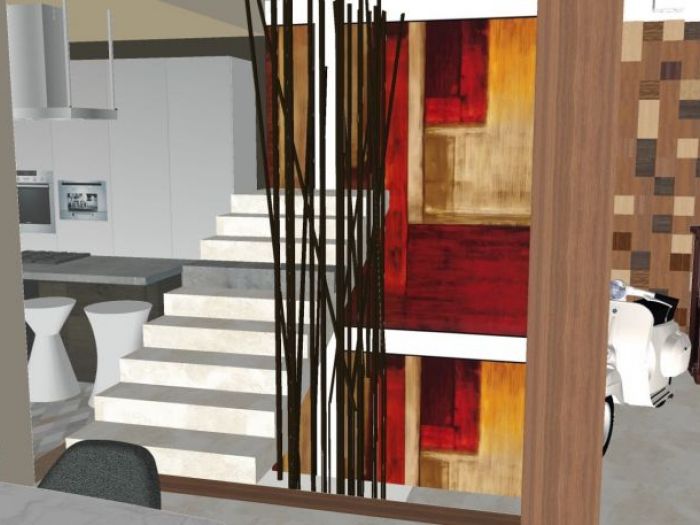 Archisio - Casesa Tiziano - Progetto Progetto soggiorno-cucina 2