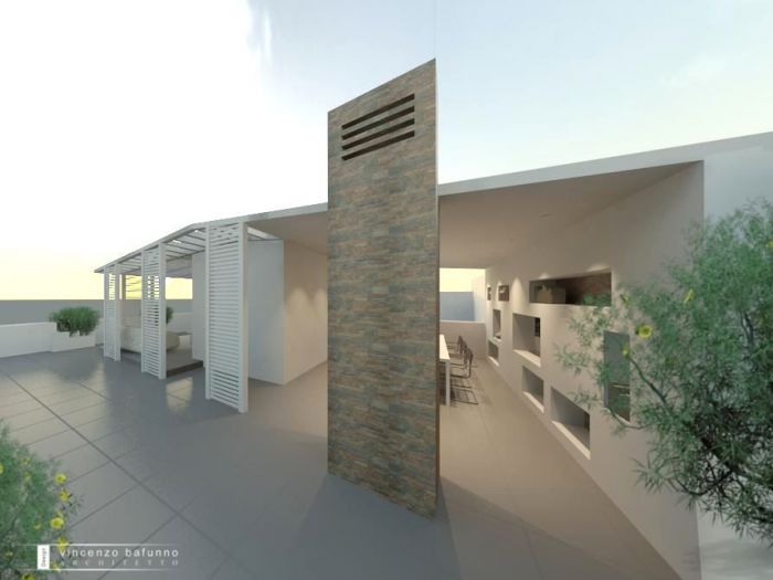 Archisio - Vincenzo Bafunno - Progetto Pergolato architettonico