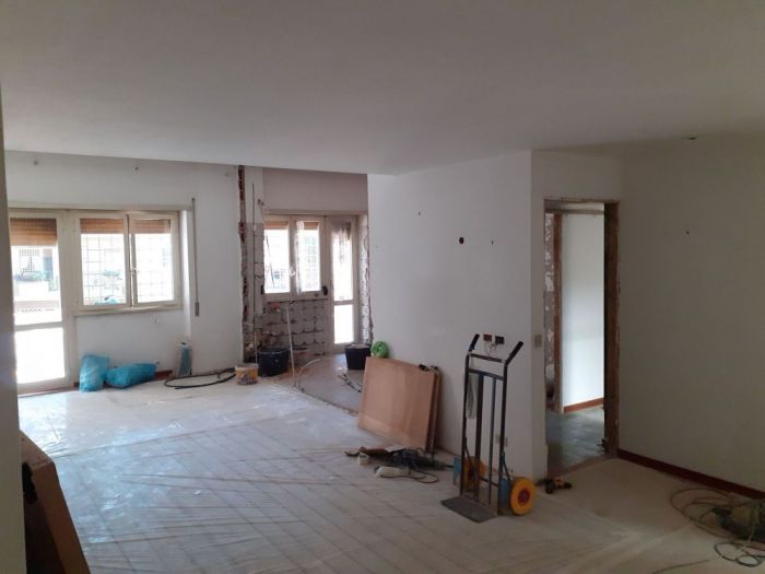 Archisio - Mani Srl Ristrutturazini - Progetto Realizzazione living roma nuovo salario
