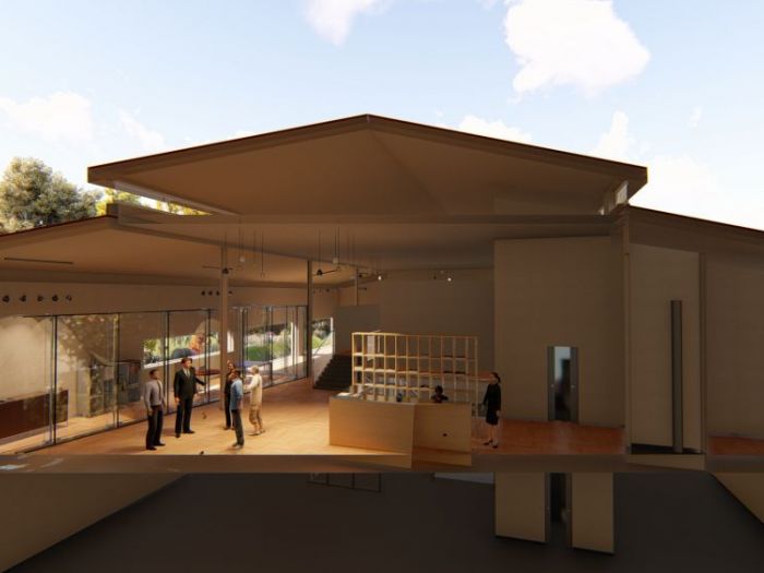 Archisio - Andrea Sorci Natural Living - Progetto Ipotesi progetto di ripristino di un capannone a borghetto flaminio rm per la sede museale della fondazione