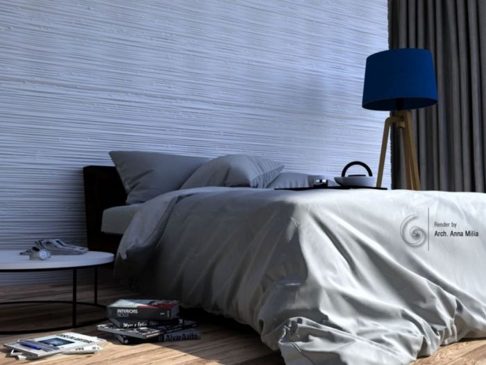 Archisio - Anna Milia - Progetto Camera da letto matrimoniale - modellazione virtuale