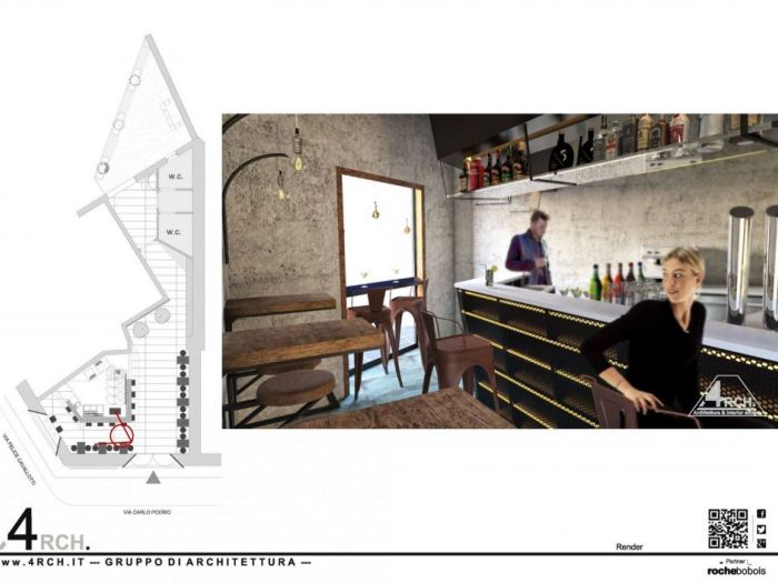 Archisio - Sergio Setaro - Progetto Industrial loungebar