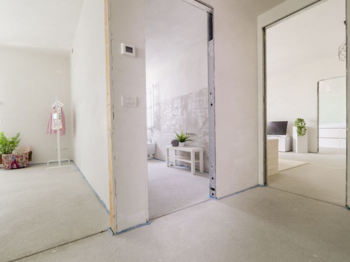 Archisio - Gilardi Interiors On Staging - Progetto Intervento di home staging destinato alla venditaquadrilocale al grezzo libero da cose e persone