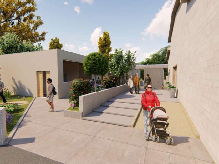 Archisio - Andrea Sorci Natural Living - Progetto Ipotesi progetto di ripristino di un capannone a borghetto flaminio rm per la sede museale della fondazione