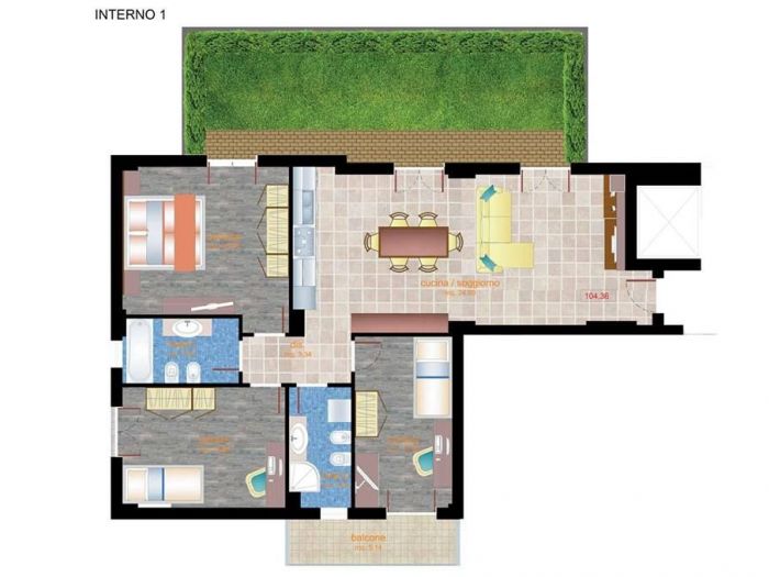 Archisio - Andrea Romano - Progetto Appartamento 5